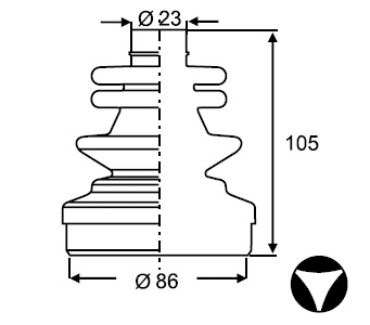 FUELLE (L/C) CHEV AVEO (Con Abrazaderas y grasa)