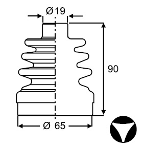 FUELLE (L/C) CHEV SPARK (Con Abrazaderas y grasa)