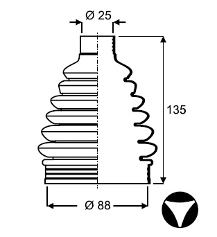 FUELLE (L/C IZQ) FORD MONDEO CLX - GHIA (94...) (con Lobulos)