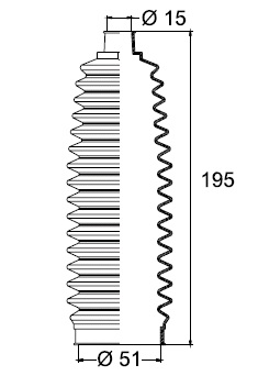 FUELLE CREM (IZQ) TOYOTA HILUX 4X4 02/. / RANGER 12/17