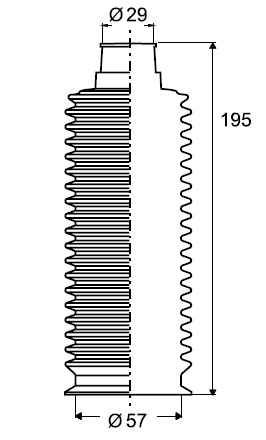 FUELLE CREM (H) (IZQ/DER) TOYOTA HILUX SW4 98/02 HIDRAULICA / 4RUNER 97/..
