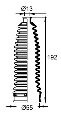 FUELLE CREM (IZQ/DER) FORD FIESTA 1.4/1.6 / AMBIENTE / MAX 13/.