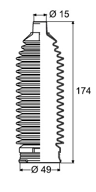 FUELLE CREM (H) (IZQ/DER) VW FOX 04/. / FOX CROSS 04/. / SURAN 04/. / vento 06/... /  GOLF 07/. HIDRAULICA