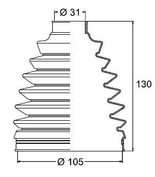 FUELLE (L/R) TOYOTA HILUX 4X4 2.5- 3.0 / SW4 02/05