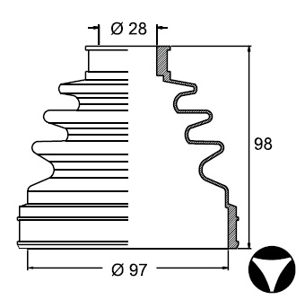 FUELLE (L/C) TOYOTA HILUX 4X4 2.5- 3.0 / SW4 02/05