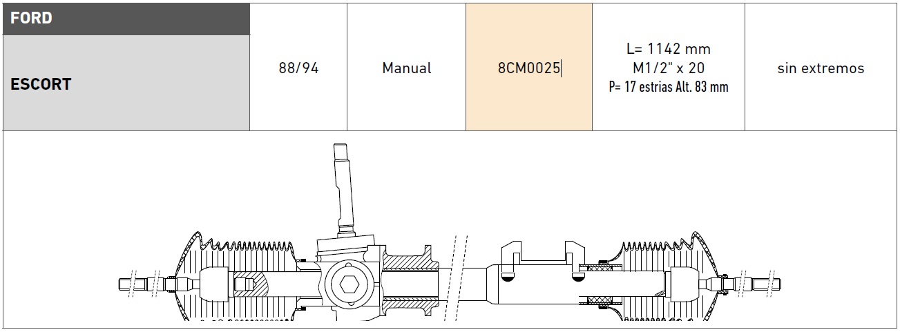 CREM FORD ESCORT  ..../95
