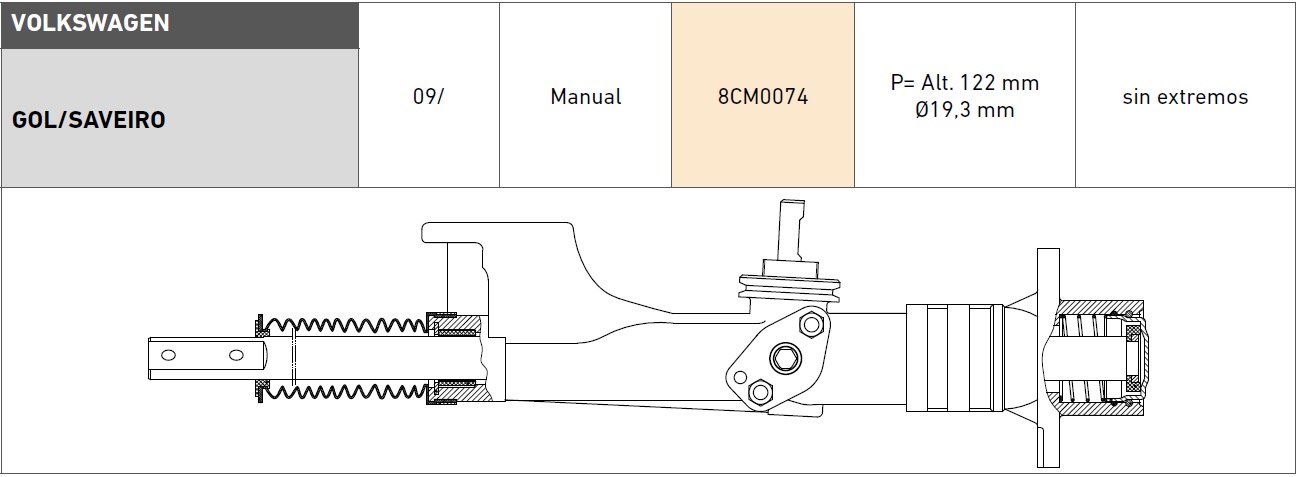 CREM VW GOL/GACEL/SENDA/SAVEIRO/QUANTUM/ FORD GALAXY