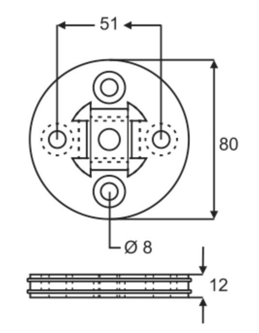 MANCHON DIRECION PEU 504 83/00 / 505 82/95 CON REF METALICO ( 1 manchon, 4 tuercas y 4 bulones)