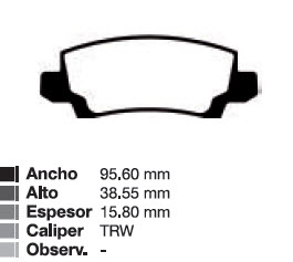PAST TOYOTA COROLLA  1.6 / 1.8 / 2.0 TD  02/... TRAS