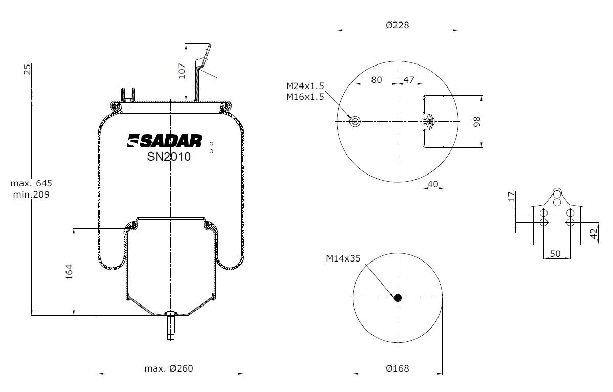 FUELLE CAMION VOLVO FH 12 / FH16 Lobular