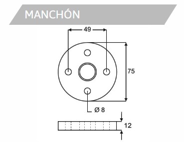 MANCHON DIR MEC PEU 404 / 504 .../82 // REN 4L / 12 / 4 / 6 // VW 1500