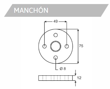 MANCHON DIR MEC PEU 404 / 504 // REN 4L / 12 / 4 / 6 // VW 1500