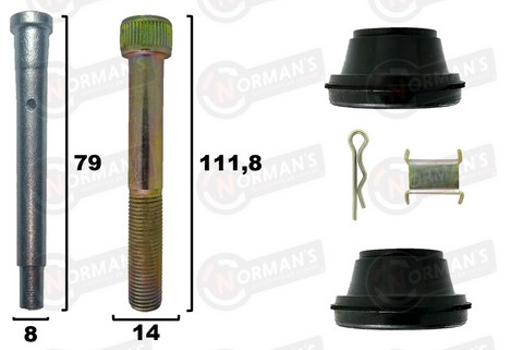 KIT CALIPER CHEVROLET C20 / D20 / FORD F1000 BOSCH DEL.