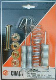 KIT ANCLAJE Y RESORTES TRAS. IZQ./DER. FORD F100-F1000 82/.. BENDIX