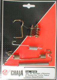 KIT ANCLAJES Y RESORTES DER CHEV CORSA  //  DAEWOO / RACER  //  VW POINTER